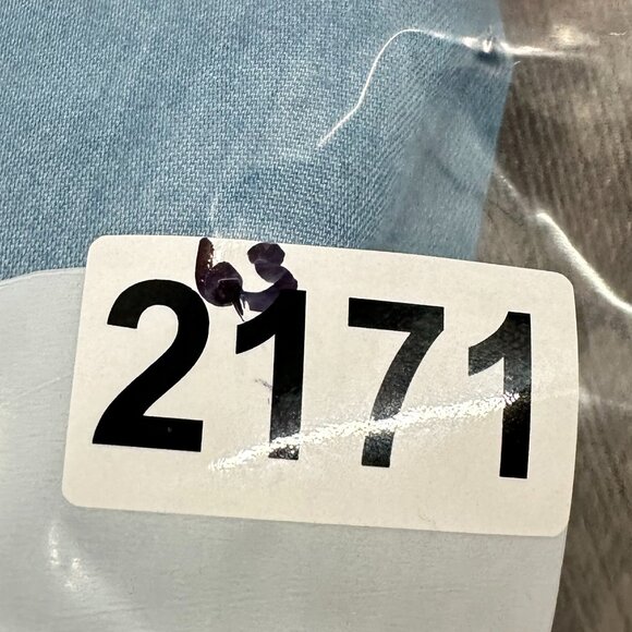 NEW! a.n.a a New Approach Peplum Top XS Blue $32 Sleeveless Cotton‎ Blend V-Neck - Picture 9 of 9